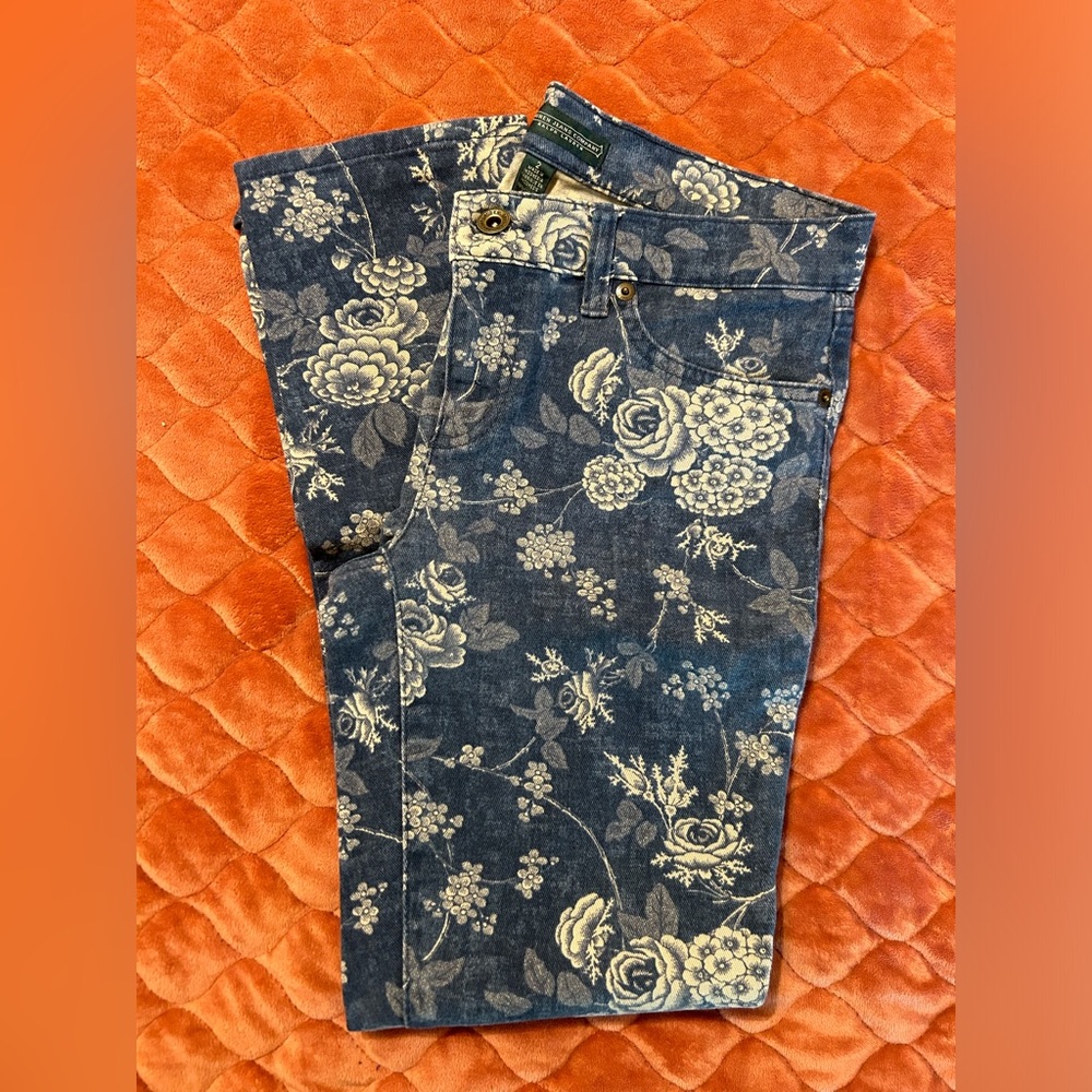 Ralph Lauren floral print jeans